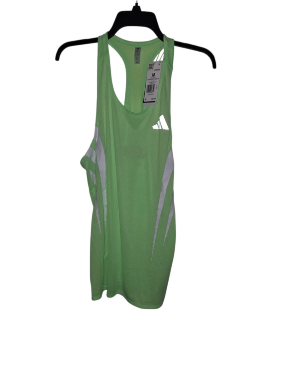 Adidas Adizero NYC New York Pro Elite Running Singlet Lime Men's Medium JY6999